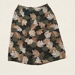 Josephine Chaus South Pacific Tropical A-Line Skirt NWT.